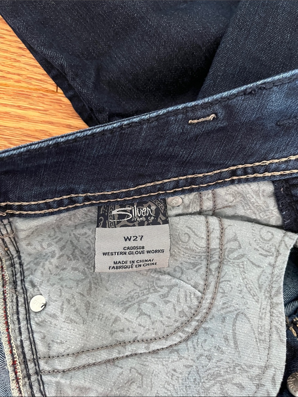 Silver Jeans Skinny Dark Blue Stretch Denim - Picture 13 of 15